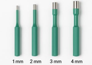 مقایسه سایز های مختلف پانچ کای