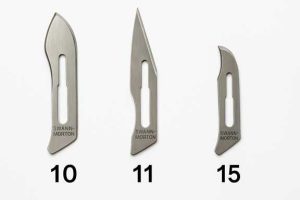 سایز انواع تیغ ها