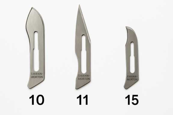 سایز انواع تیغ ها