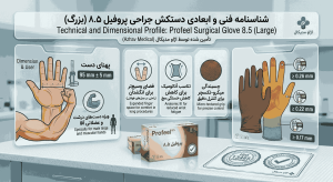 دستکش 8.5 جراحی