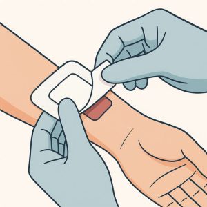 قرار دادن پانسمان جدید 