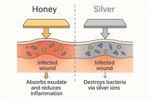 مکانیسم پانسمان عسل و نقره