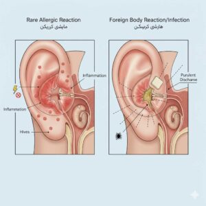 عوارض ژلفوم در جراحی گوش 