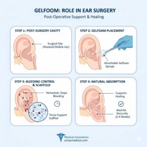 استفاده از ژلفوم گوش بعد جراحی 