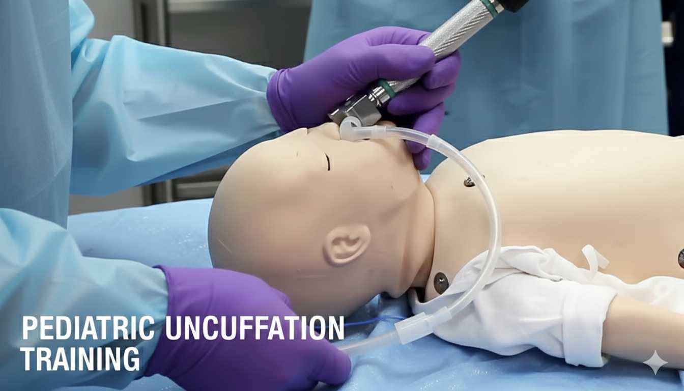 لوله تراشه بدون کاف در کودکان