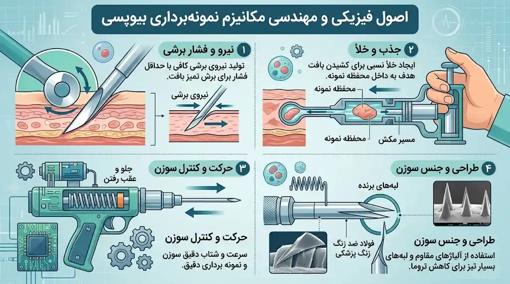 اصول فیزیکی و مهندسی مکانیزم نمونه برداری